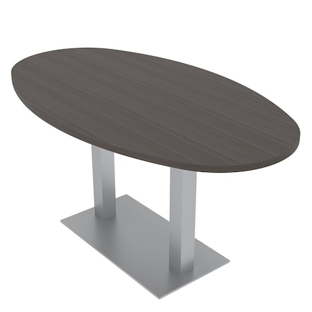 Skutchi Designs 33.5 in W, 59.5 in L, 29 in H, Engineered Wood Top, Brown HAR-BOVL-34X60-DOU-XD1025